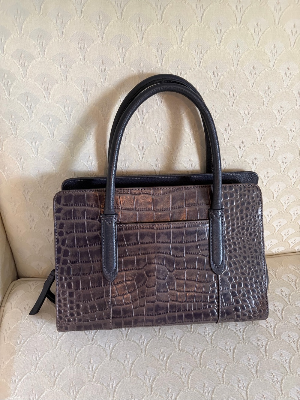 RADLEY LONDON Brown Crocodile Handbag